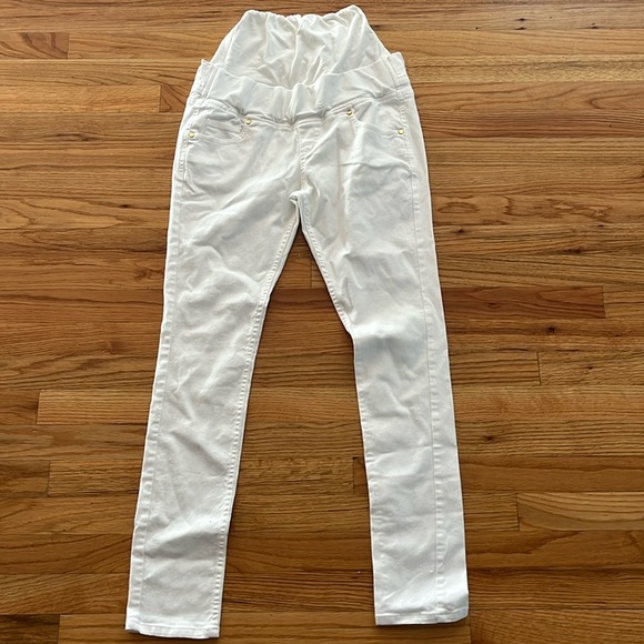 ISABELLA OLIVER white over the belly maternity jean size 3 (US 8) - Picture 2 of 5